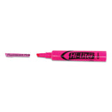 Avery - HI-LITER Desk-Style Highlighters, Fluorescent Pink Ink, Chisel Tip, Pink/Black Barrel, Dozen
