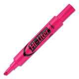 Avery - HI-LITER Desk-Style Highlighters, Fluorescent Pink Ink, Chisel Tip, Pink/Black Barrel, Dozen