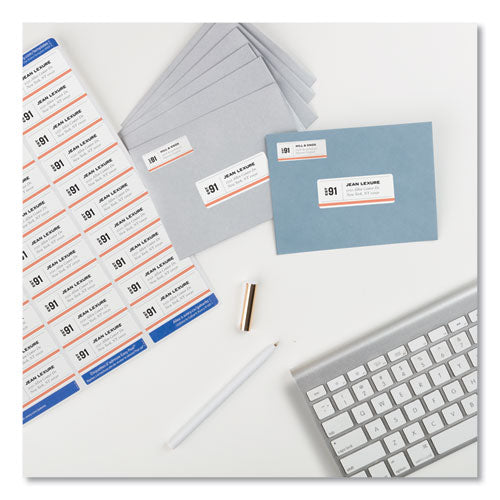 Avery - Easy Peel White Address Labels w/ Sure Feed Technology, Inkjet Printers, 1 x 2.63, White, 30/Sheet, 25 Sheets/Pack