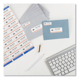 Avery - Easy Peel White Address Labels w/ Sure Feed Technology, Laser Printers, 1 x 2.63, White, 30/Sheet, 100 Sheets/Box