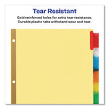 Avery - Insertable Big Tab Dividers, 8-Tab, Double-Sided Gold Edge Reinforcing, 11 x 8.5, Buff, Assorted Tabs, 1 Set