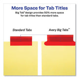 Avery - Insertable Big Tab Dividers, 8-Tab, Double-Sided Gold Edge Reinforcing, 11 x 8.5, Buff, Assorted Tabs, 1 Set