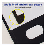 Avery - Two-Pocket Folder, 40-Sheet Capacity, 11 x 8.5, Black, 25/Box
