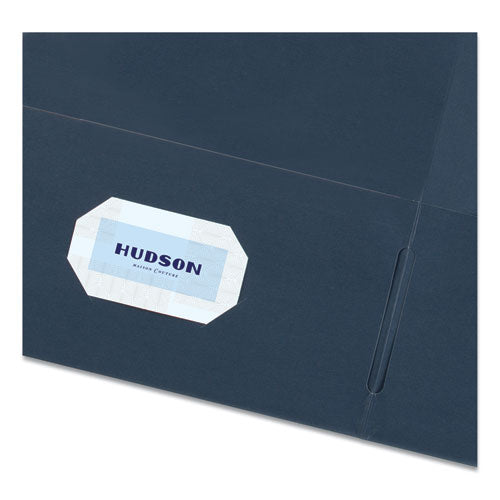 Avery - Two-Pocket Folder, 40-Sheet Capacity, 11 x 8.5, Dark Blue, 25/Box