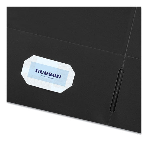 Avery - Two-Pocket Folder, 40-Sheet Capacity, 11 x 8.5, Black, 25/Box