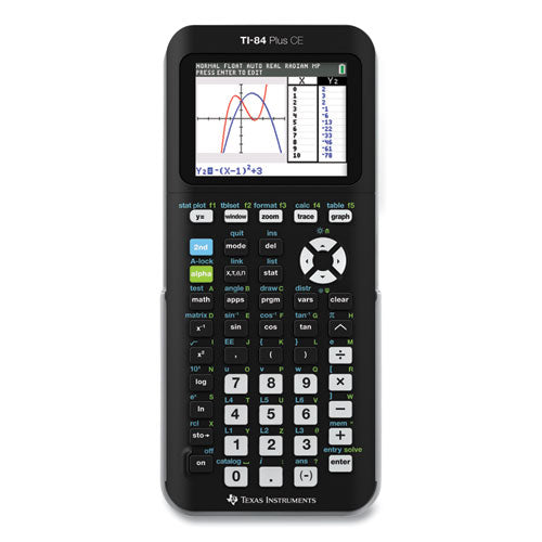 Texas Instruments - TI-84 Plus CE Programmable Color Graphing Calculator, 10-Digit LCD, Black