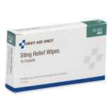 First Aid Only - First Aid Sting Relief Pads, 10/Box