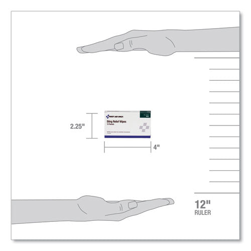 First Aid Only - First Aid Sting Relief Pads, 10/Box