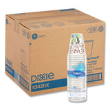 Dixie - PerfecTouch Paper Hot Cups, 12 oz, Coffee Haze Design, 25/Sleeve, 20 Sleeves/Carton