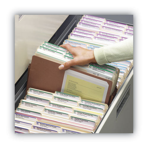 Smead - Redrope Drop Front File Pockets, 5.25" Expansion, Letter Size, Redrope, 10/Box