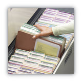 Smead - Redrope Drop Front File Pockets, 5.25" Expansion, Letter Size, Redrope, 10/Box