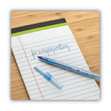 BiC - Round Stic Xtra Life Ballpoint Pen Value Pack, Stick, Medium 1 mm, Blue Ink, Translucent Blue Barrel, 60/Box