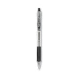 Pilot - EasyTouch Ballpoint Pen, Retractable, Fine 0.7 mm, Black Ink, Clear Barrel, Dozen