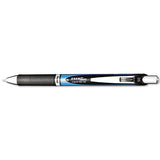 Pantel - EnerGel RTX Gel Pen, Retractable, Fine 0.5 mm, Black Ink, Black/Blue Barrel