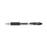 Zebra - Sarasa Dry Gel X20 Gel Pen, Retractable, Fine 0.5 mm, Black Ink, Clear/Black Barrel, 12/Pack  ZEB46710