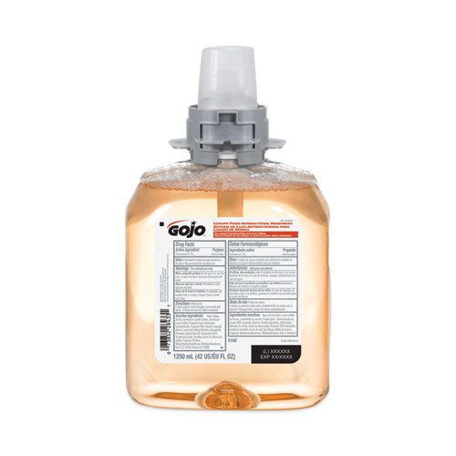 Gojo - Luxury Foam Antibacterial Handwash, Refill for FMX-12 Dispenser, Fresh Fruit Scent, 1,250 mL