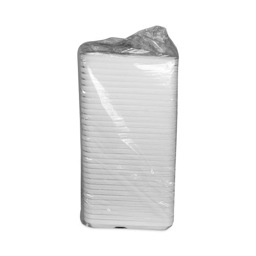 Pactiv Evergreen - Foam School Trays, 5-Compartment Tray, 8.25 x 10.5 x 1, White, 500/Carton