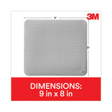 3M - Precise Mouse Pad with Nonskid Back, 9 x 8, Bitmap Design