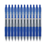 Pilot - G2 Premium Gel Pen, Retractable, Fine 0.7 mm, Blue Ink, Smoke/Blue Barrel, 12/Pack