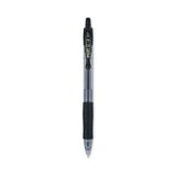 Pilot - G2 Premium Gel Pen, Retractable, Fine 0.7 mm, Black Ink, Smoke/Black Barrel, Dozen