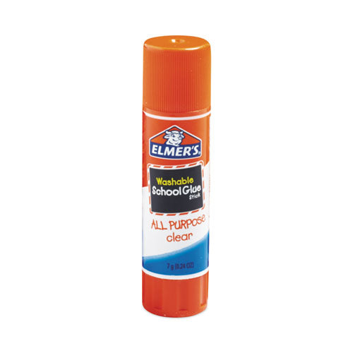 Elmer's - Washable School Glue Sticks, 0.24 oz, Applies and Dries Clear, 30/Box