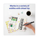 Avery - MARKS A LOT Large Desk-Style Permanent Marker, Broad Chisel Tip, Black, Dozen (8888)