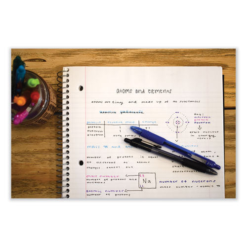 Zebra - Z-Grip Ballpoint Pen, Retractable, Medium 1 mm, Black Ink, Clear/Black Barrel, 12/Pack