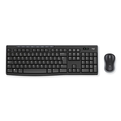 Logitech - Wireless Combo MK270, 2.4 GHz Frequency/33 ft Wireless Range, Black