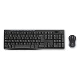 Logitech - Wireless Combo MK270, 2.4 GHz Frequency/33 ft Wireless Range, Black