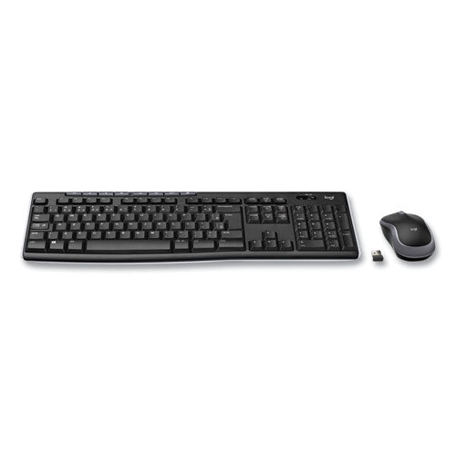 Logitech - Wireless Combo MK270, 2.4 GHz Frequency/33 ft Wireless Range, Black