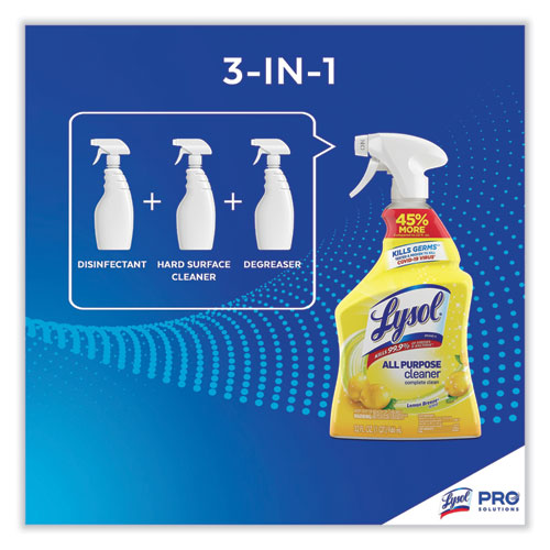 Lysol - Ready-to-Use All-Purpose Cleaner, Lemon Breeze, 32 oz Spray Bottle