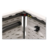 Iceberg - Bifold Resin Folding Table, Rectangular, 70.9" x 29.1" x 30", White Granite Top, Gray Base/Legs, 2/Pack