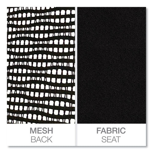 Alera - Alera Elusion Series Mesh Mid-Back Swivel/Tilt Chair, Supports Up to 275 lb, 17.9" to 21.8" Seat Height, Black