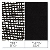 Alera - Alera Elusion Series Mesh Mid-Back Swivel/Tilt Chair, Supports Up to 275 lb, 17.9" to 21.8" Seat Height, Black