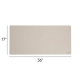 Smead - Vegan Leather Desk Pads, 36 x 17, SandStone