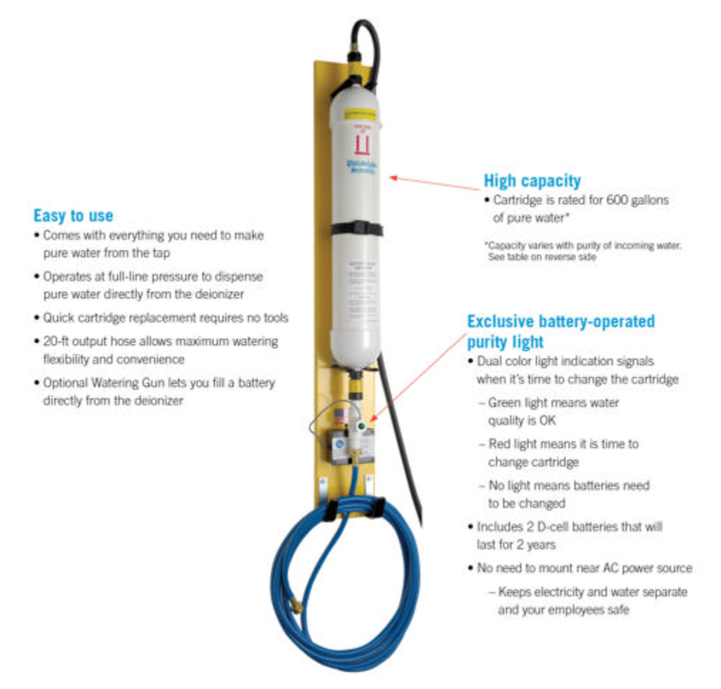 Deionizer System, Water Purification Unit